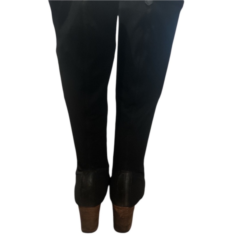 Authentic Gucci luxury designer vintage black stretch fabric tall boots Sz 5.5 - Picture 5 of 11